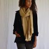 Manteau Oualidia courte avec étole beige